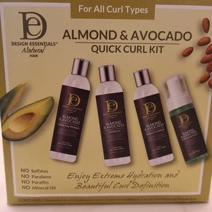 Design Essentials Almond & Avacado Quick Curl Set